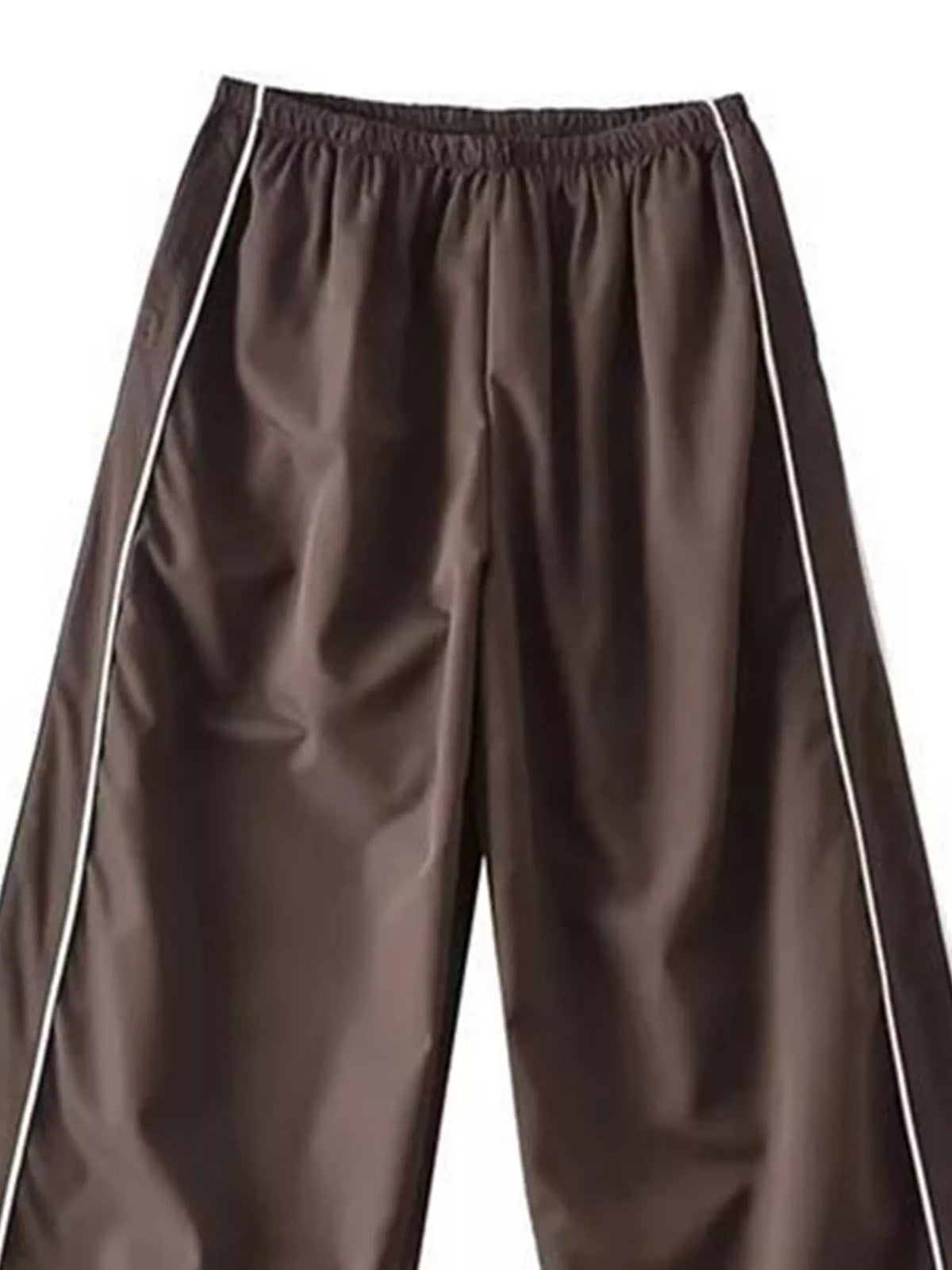 Elastic-Waist Wide Leg Pants
