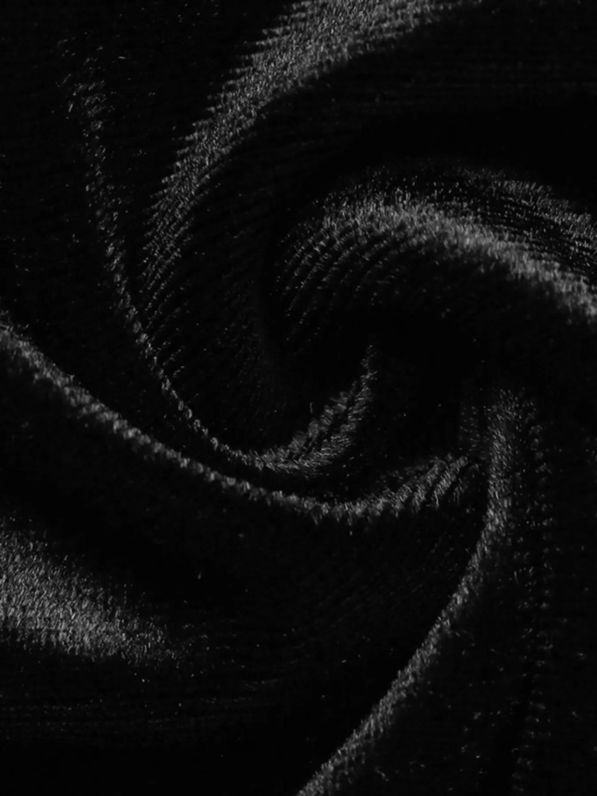Velvet Mini Skirt with Lace Trim in Black