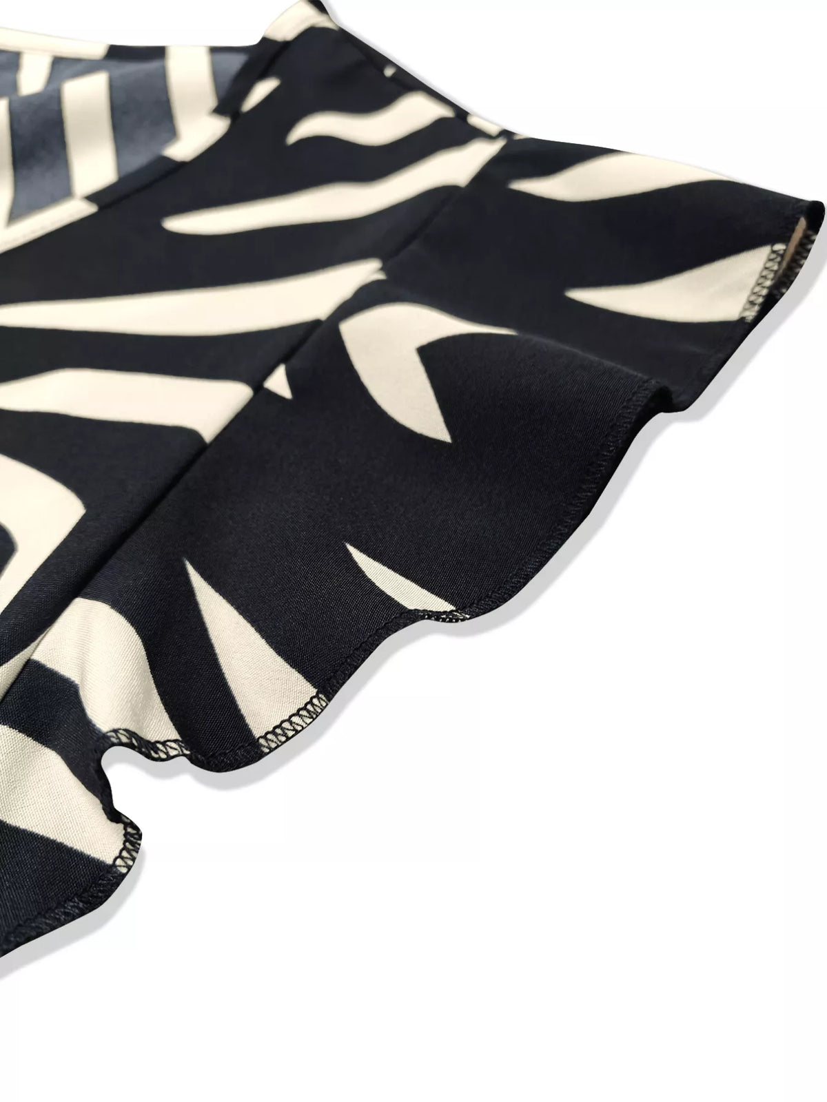 Chevron Print Wrap Maxi Dress in Black