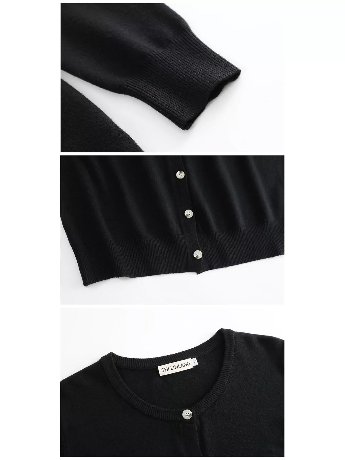 Button-Down Ribbed Knit Cardigan