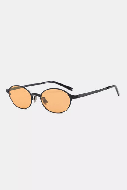 Ilussa Vintage Oval Metal Sunglasses