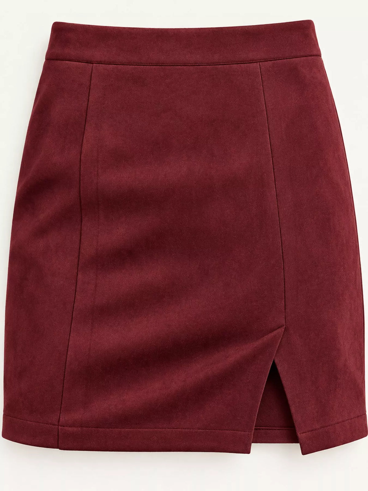 High-Waisted Slit Skirt
