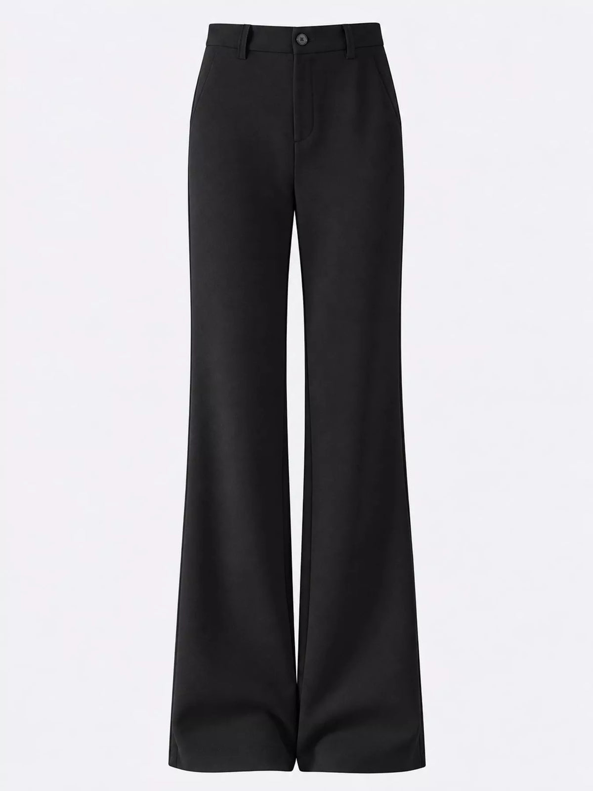 High-Waisted Straight-Leg Pants, Plus Size