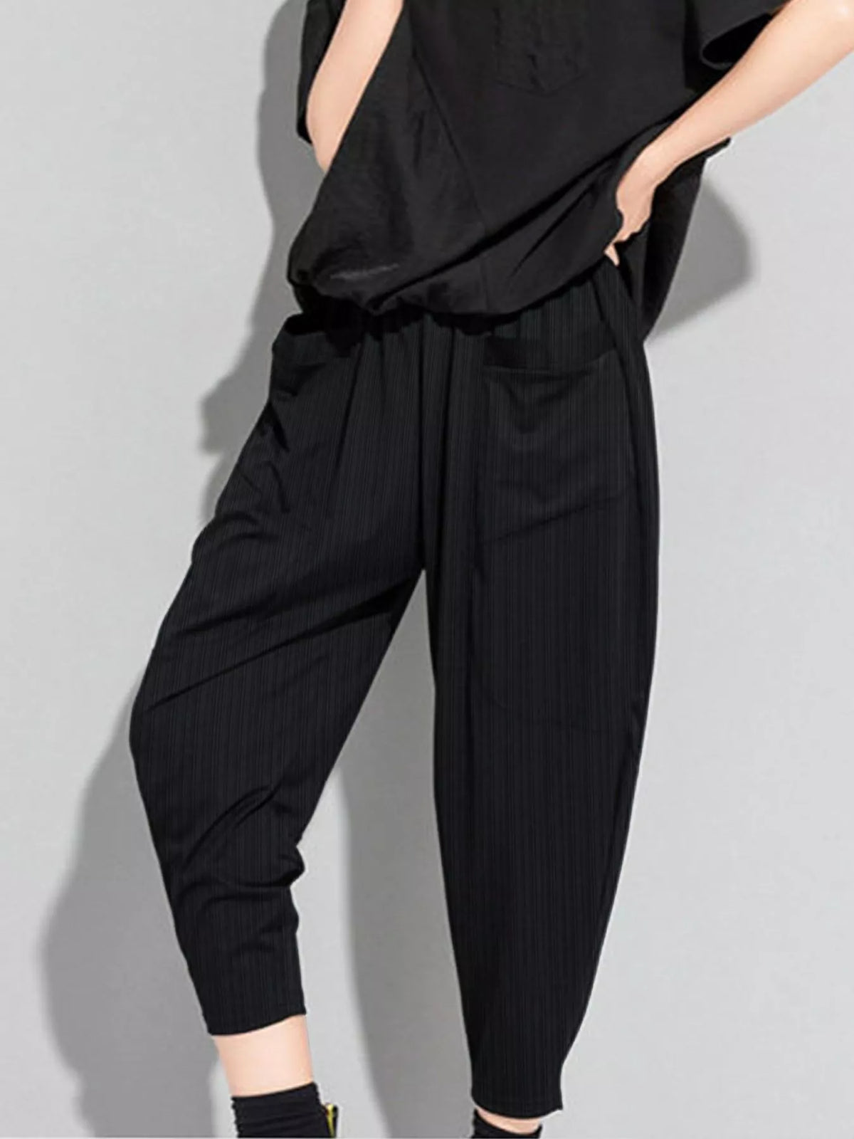 Plus Size Loose-Fit Harem Pants