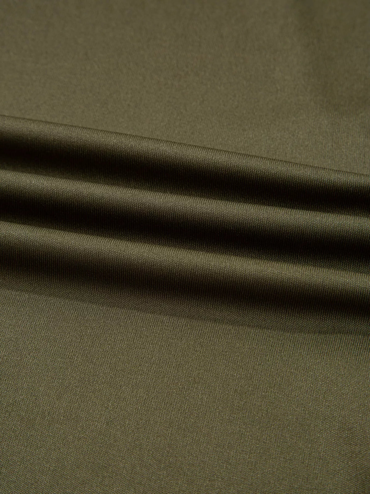 Tulle A-Line Midi Skirt in Army Green