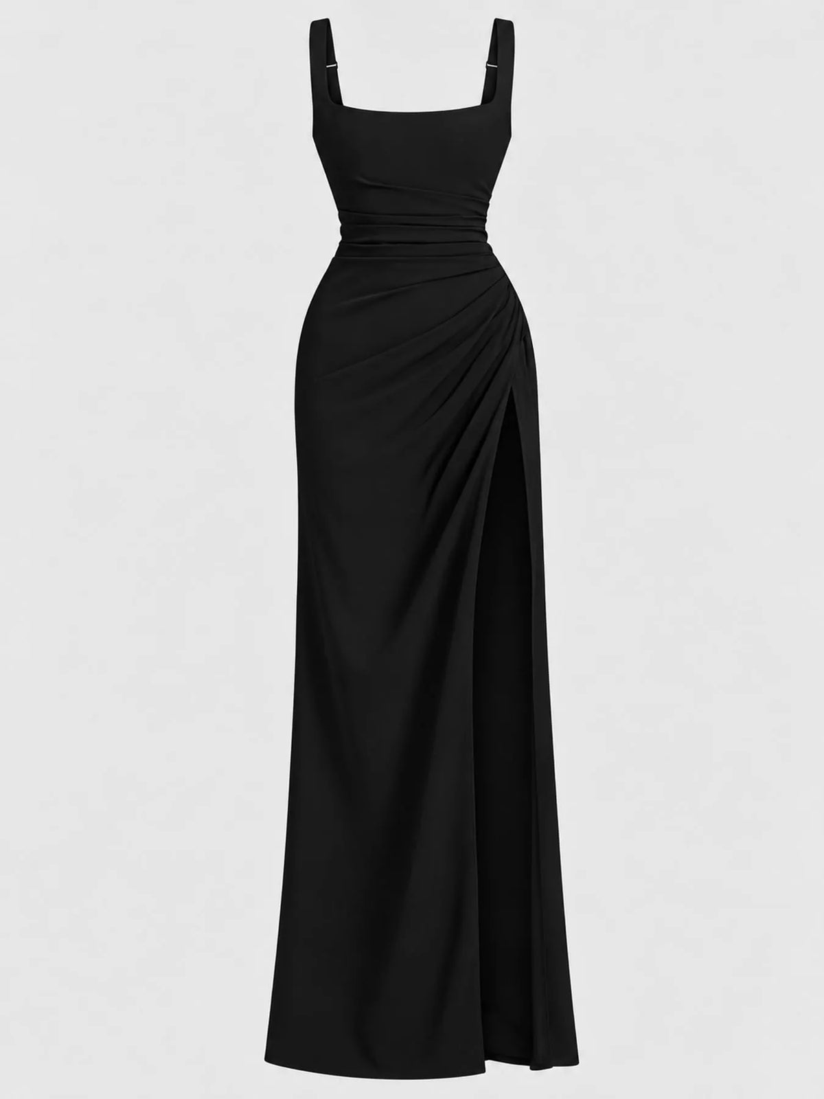 Sleeveless High-Slit Evening Maxi Dress
