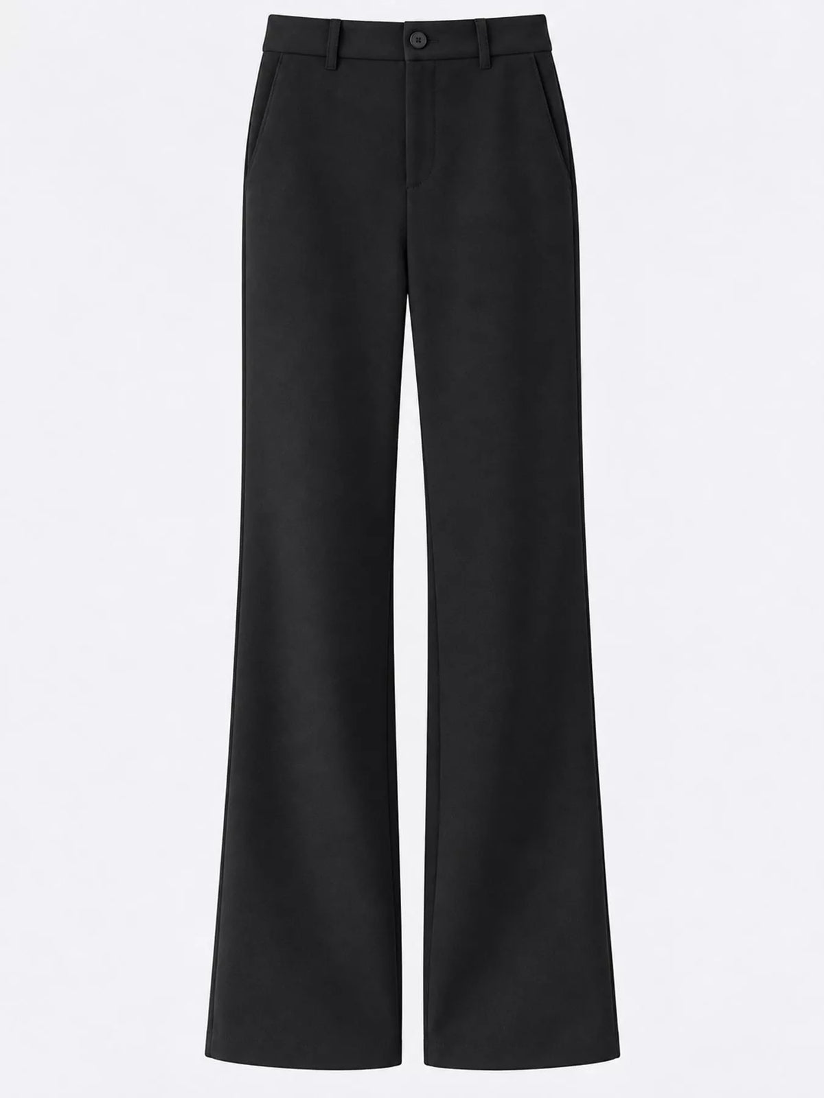 High-Waisted Straight-Leg Pants, Plus Size