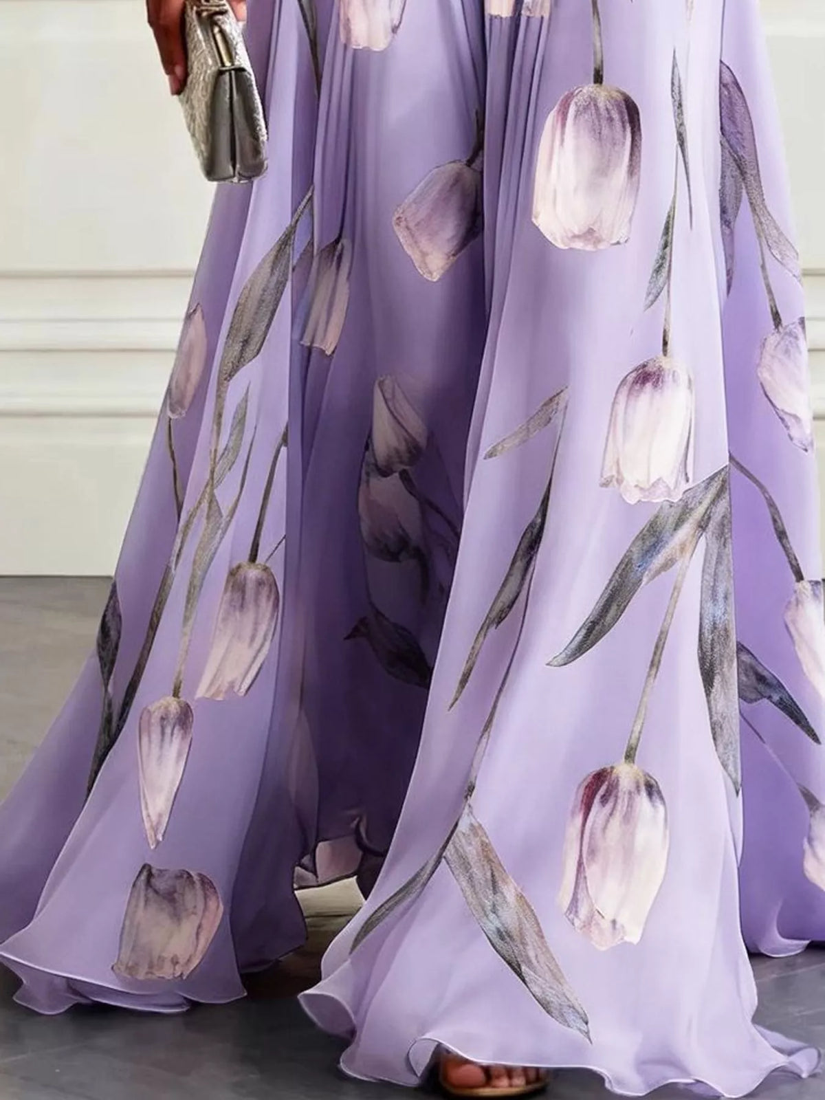 Plus Size Sleeveless Floral Maxi Dress