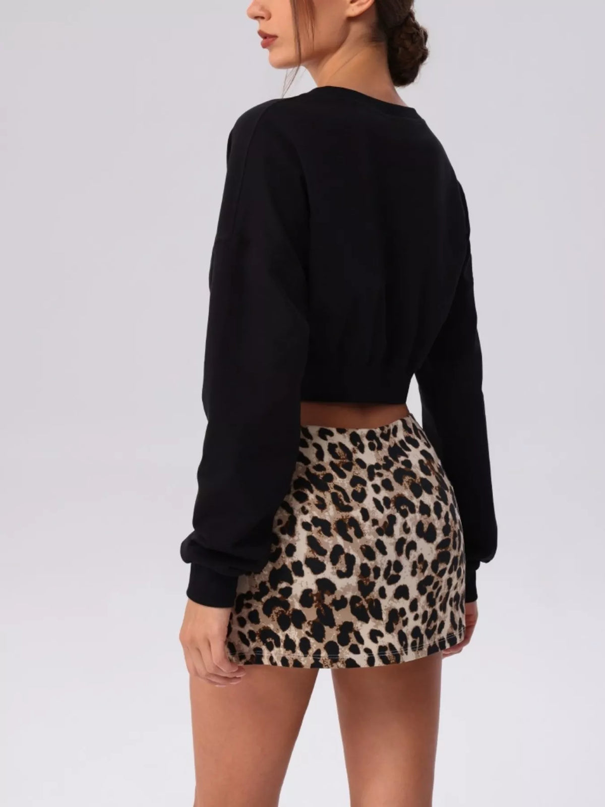 Cropped Button-Down Active Top