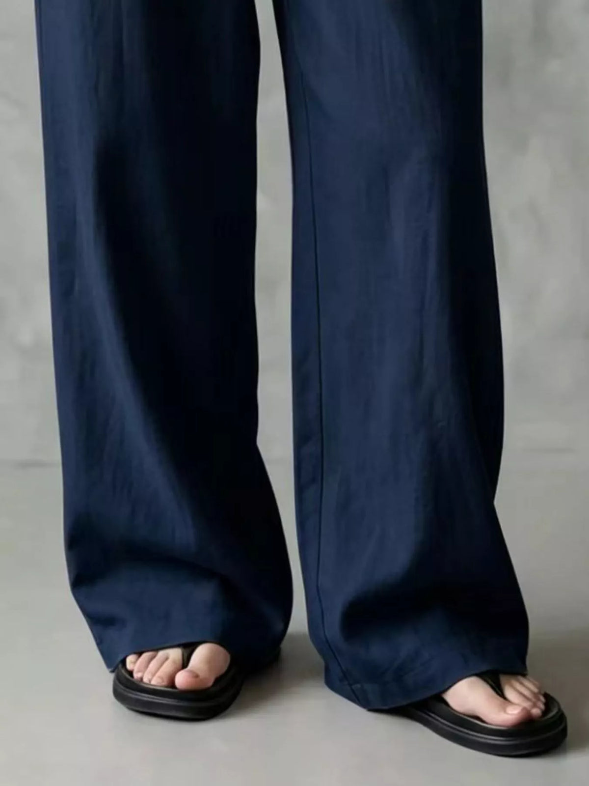 Drawstring Wide-Leg Pants
