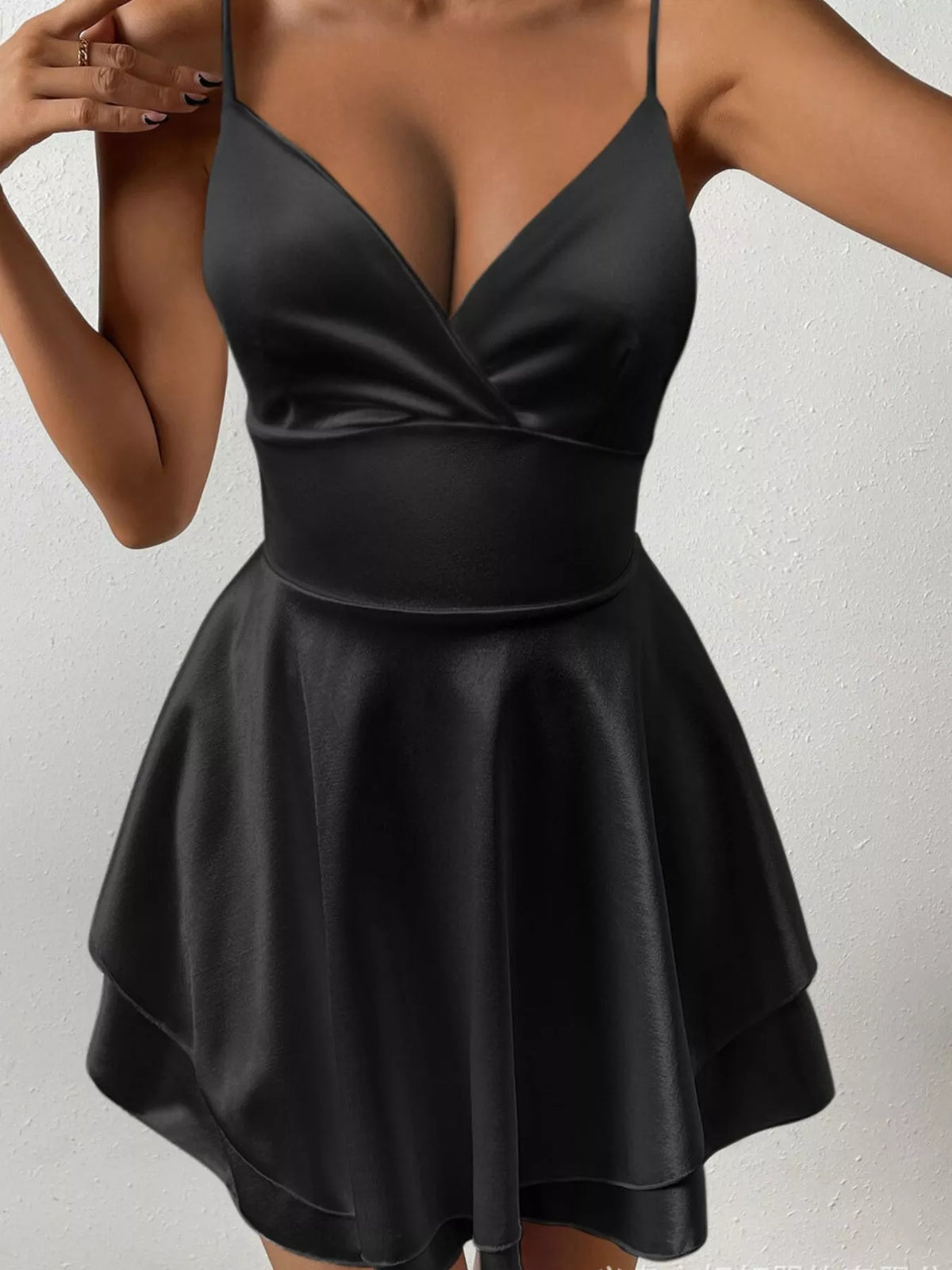 Tie-Back Layered Cami Dress