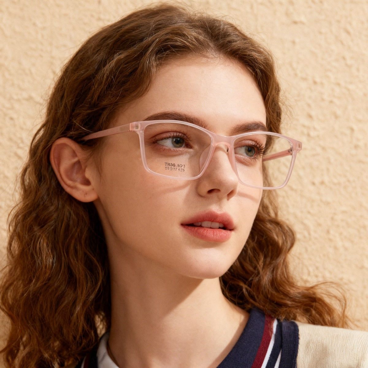 Ilussa Square Optical Frames in blush