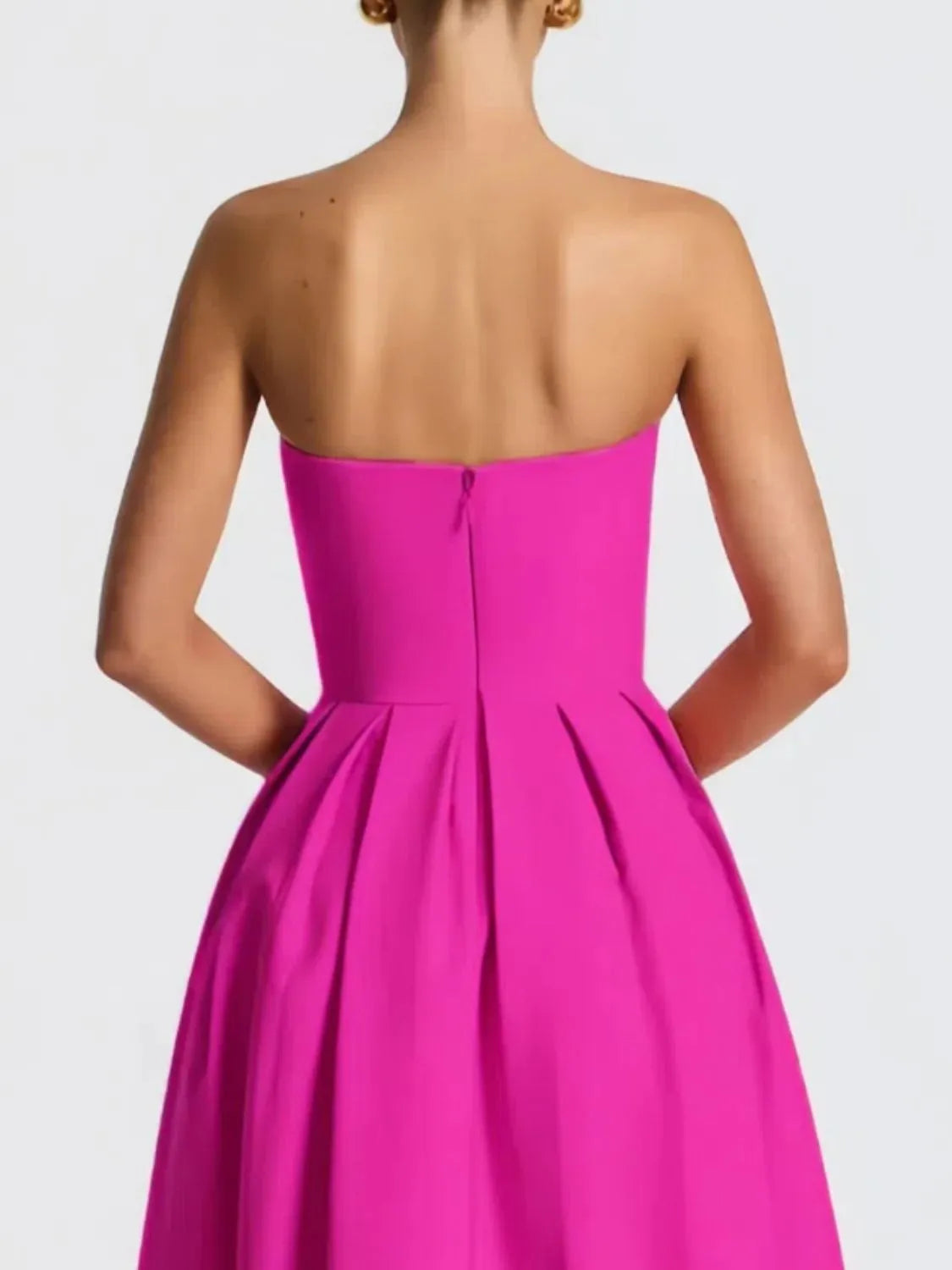 Solid Tube Midi Dress