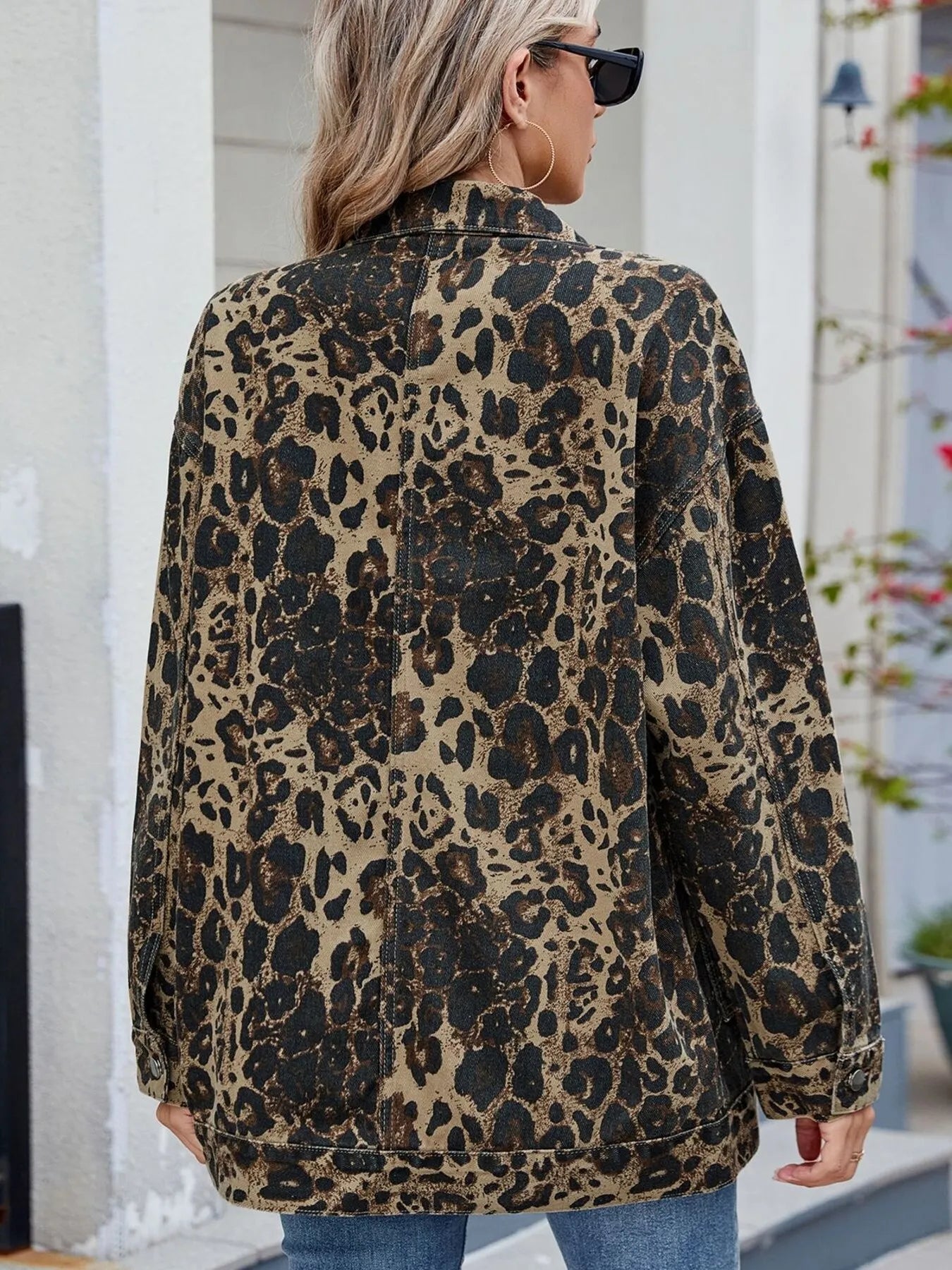 Oversized Long Sleeve Denim Jacket by Moni Wear