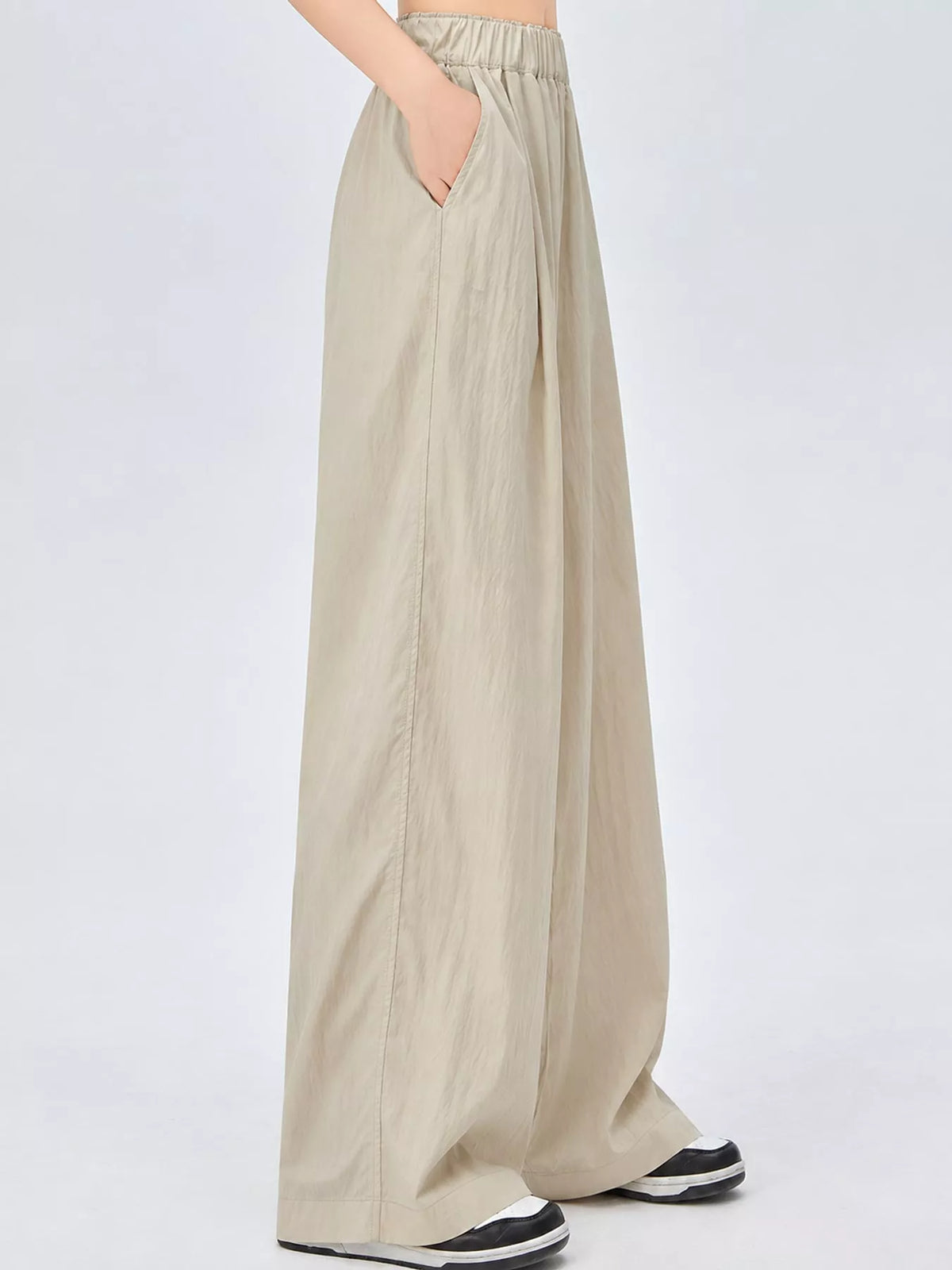 High-Waisted Loose Fit Wide-Leg Pants