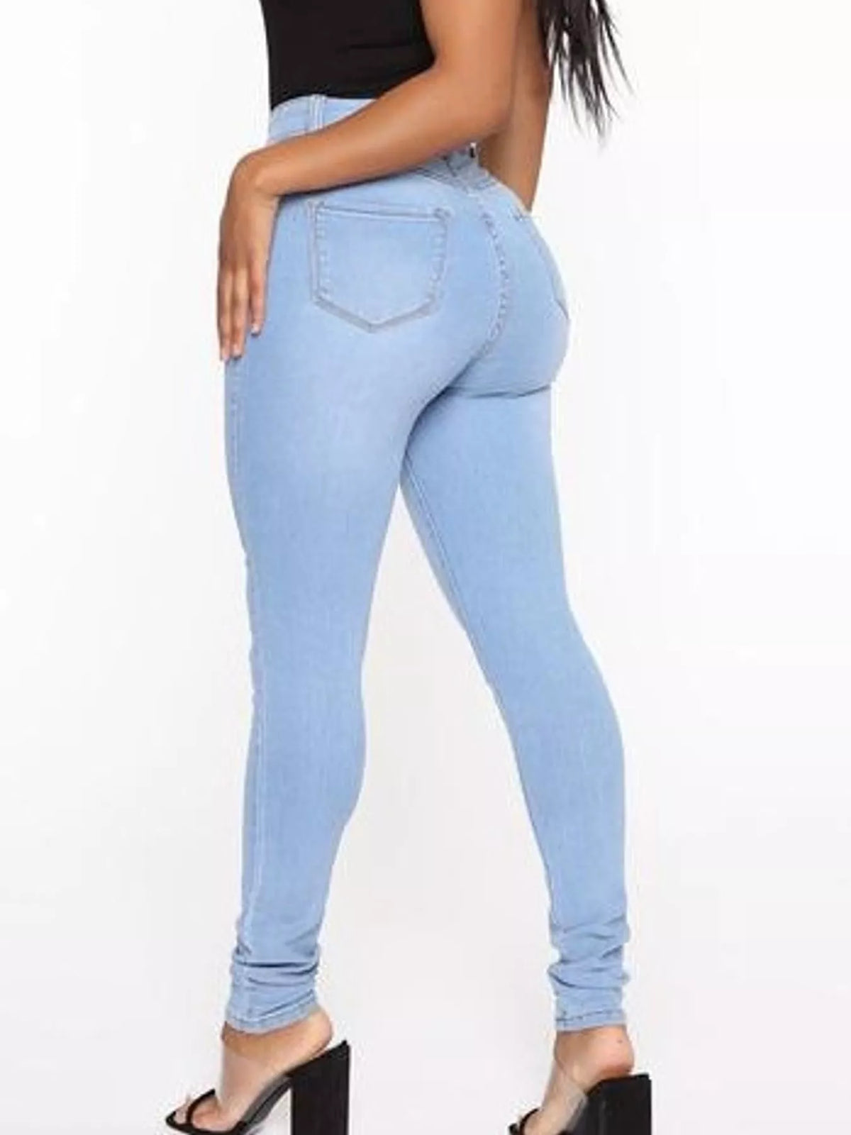 High-Waisted Skinny Jeans