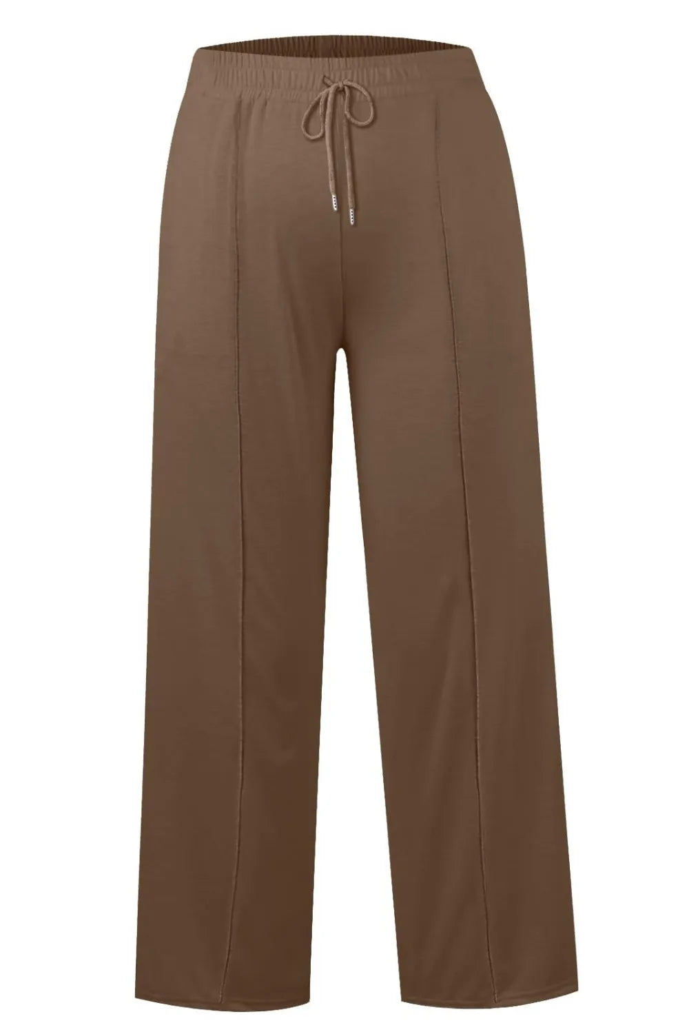 Drawstring Wide Leg Pants with Pockets