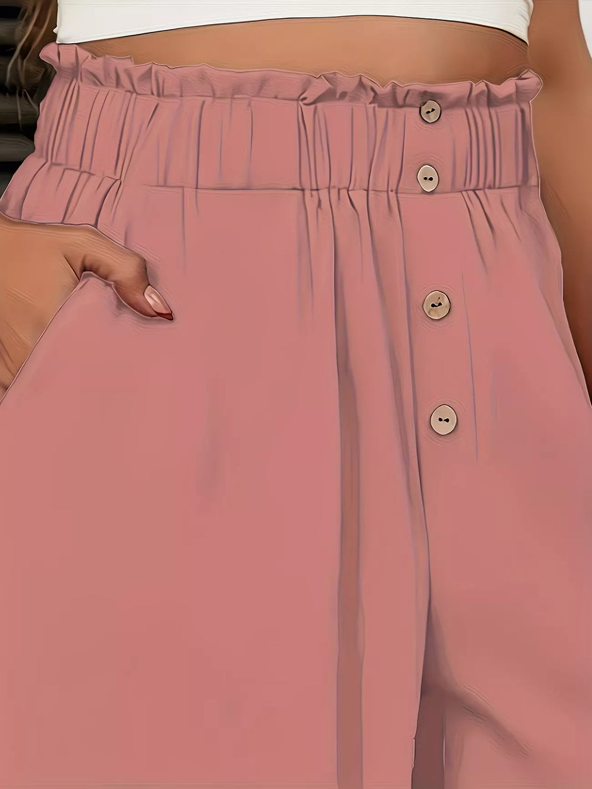 High-Waisted Wide Leg Pants