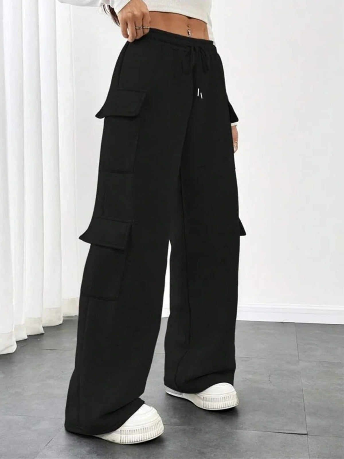Drawstring Loose Fit Pants