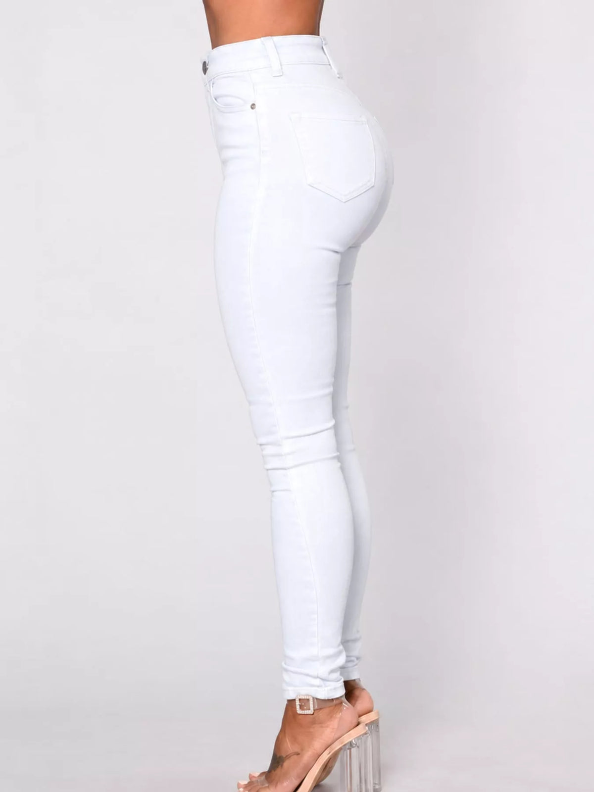 High-Waisted Skinny Jeans