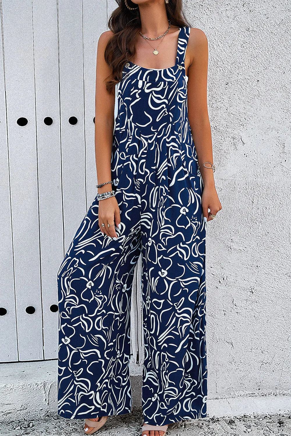 Wide-Strap Pocket Jumpsuit by DY