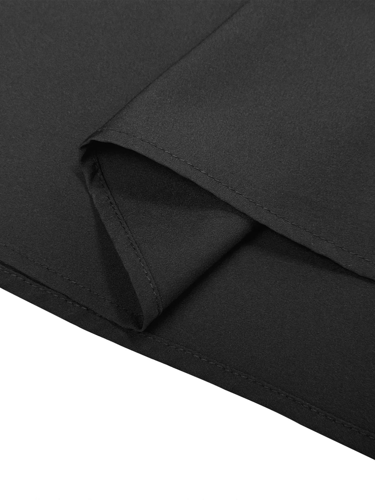 Button-Front Long Sleeve Maxi Dress in Black