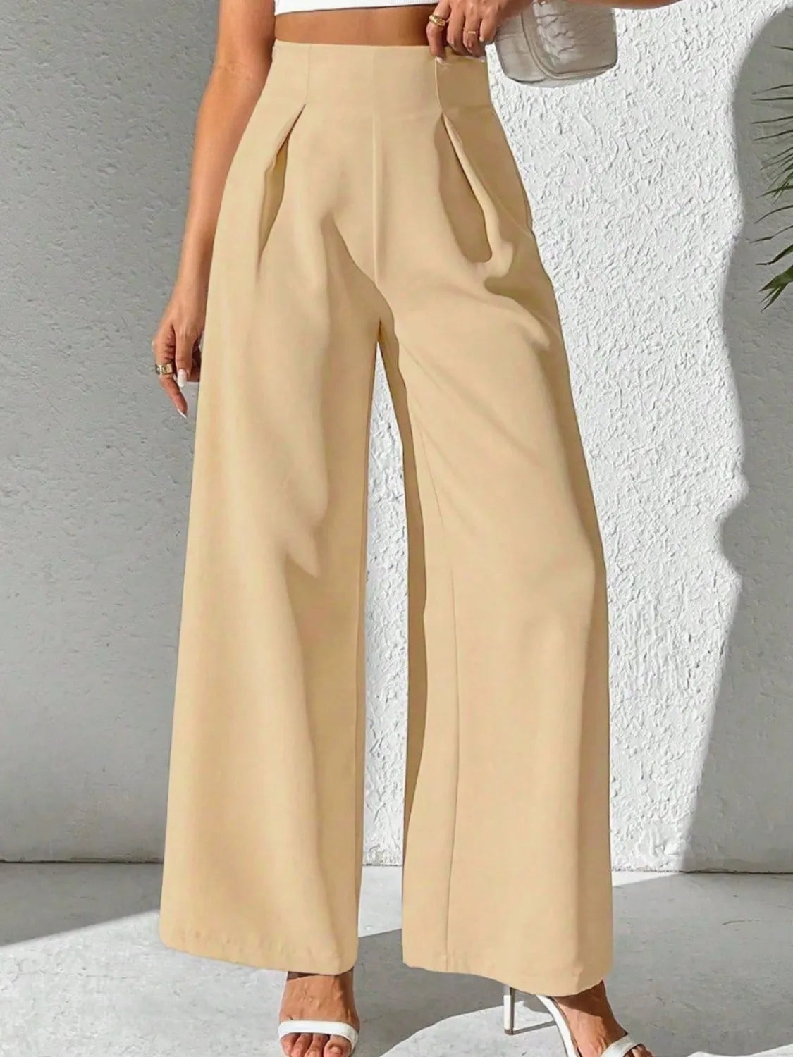 Wide-Leg High-Waist Pants