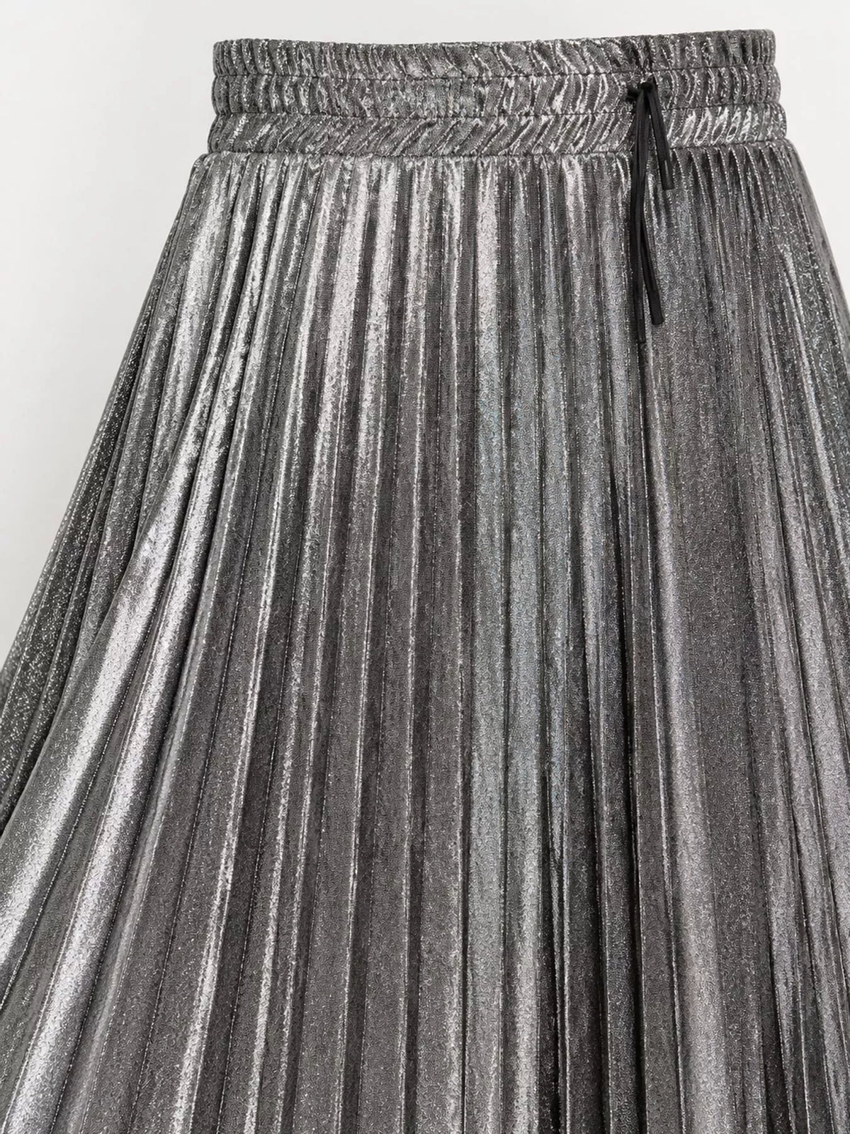 High-Waisted Pleated Maxi Skirt