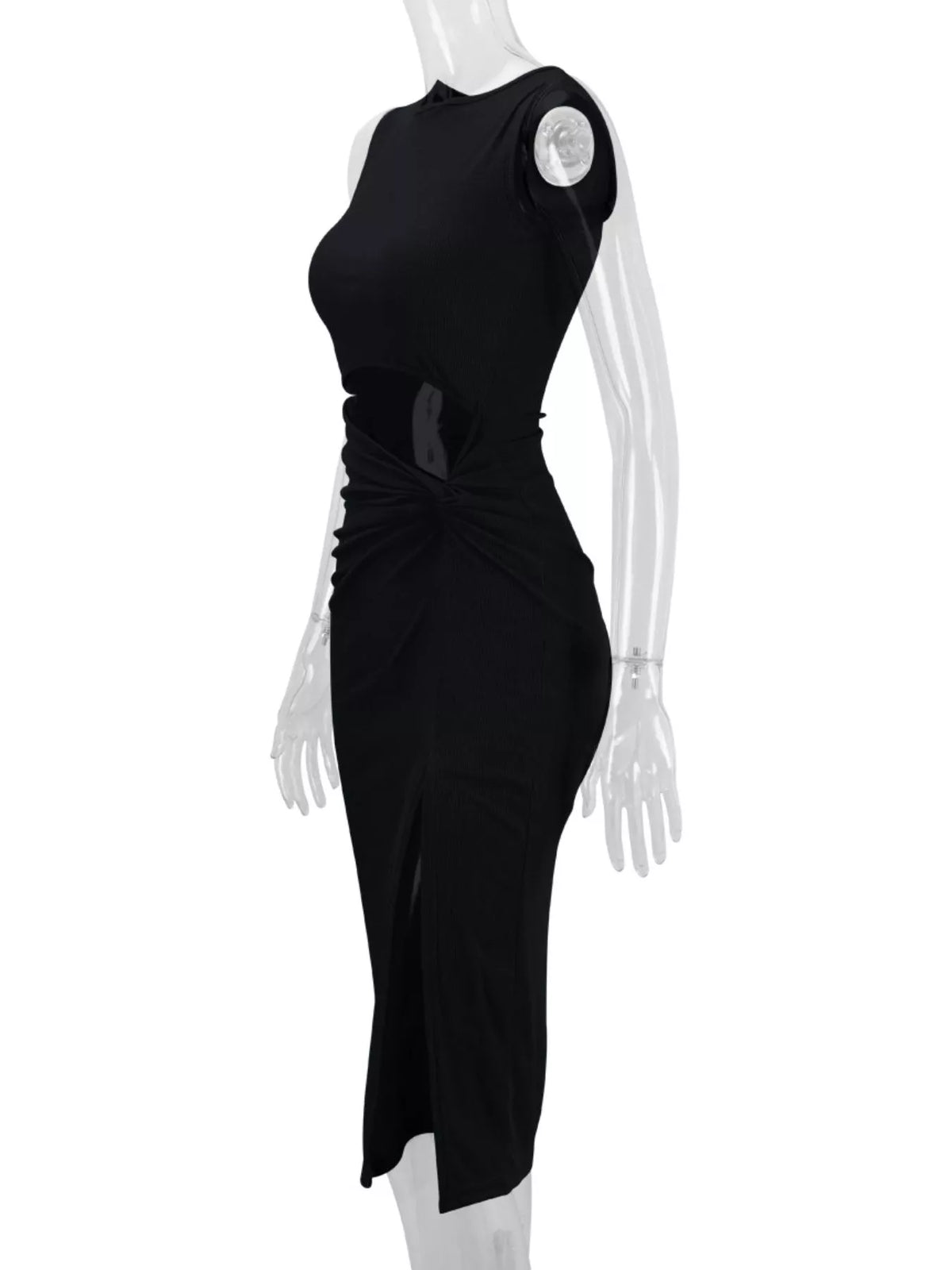 Cutout Ruched Bodycon Dress
