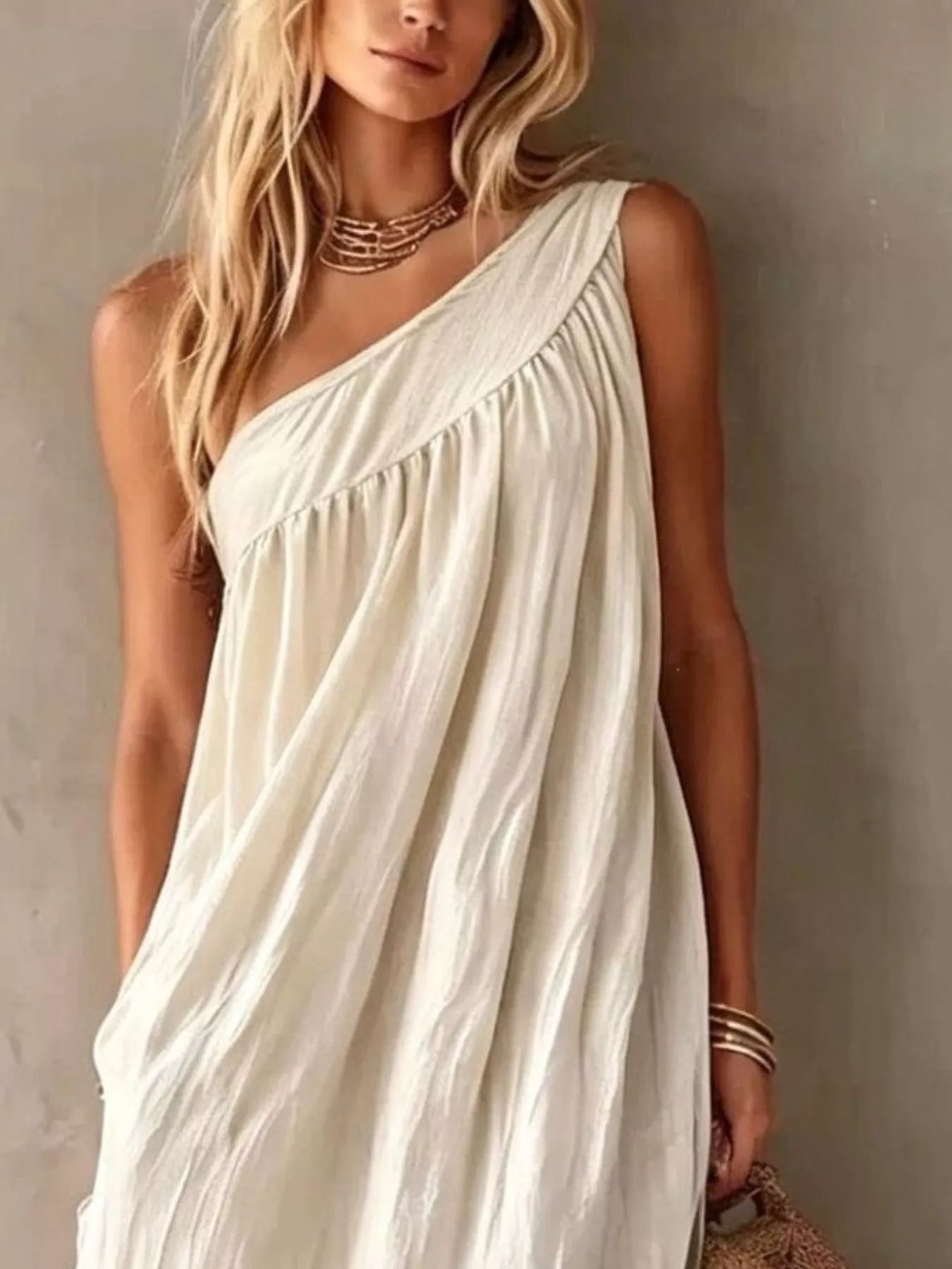 One-Shoulder Maxi Dress