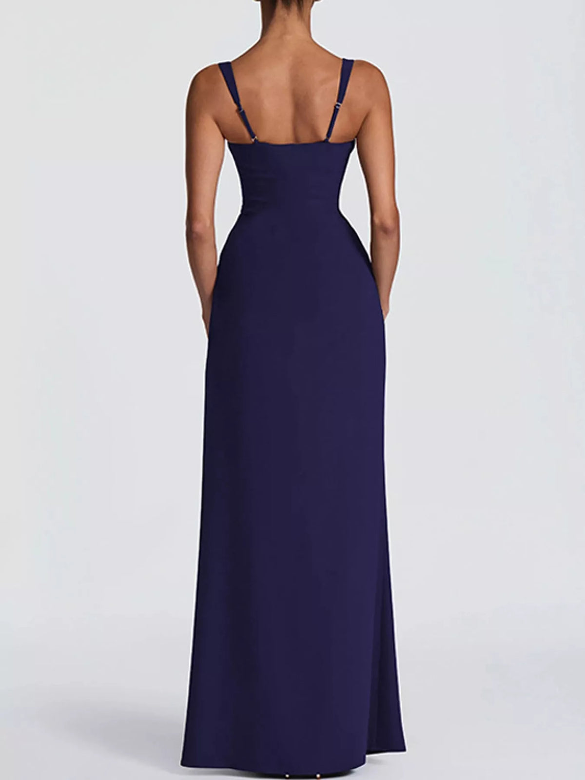 Sleeveless High-Slit Evening Maxi Dress
