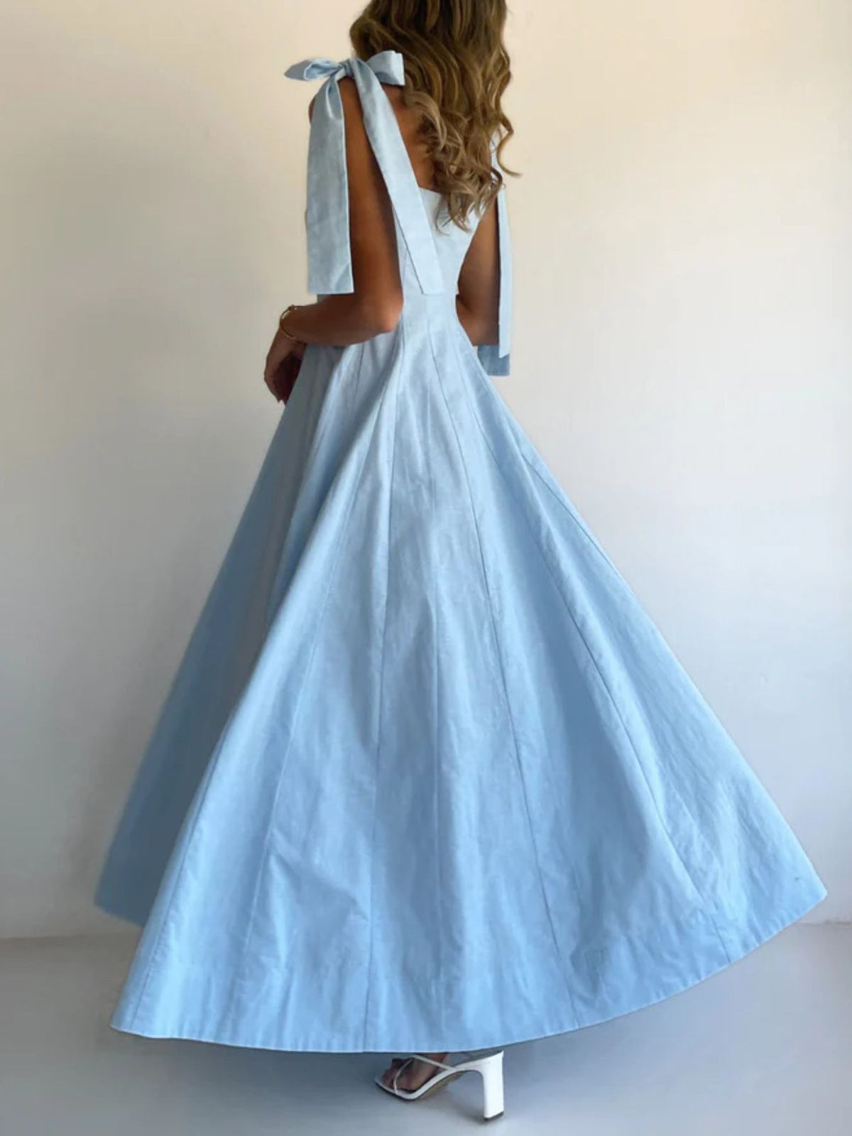 Gradient Tie Shoulder Maxi Dress