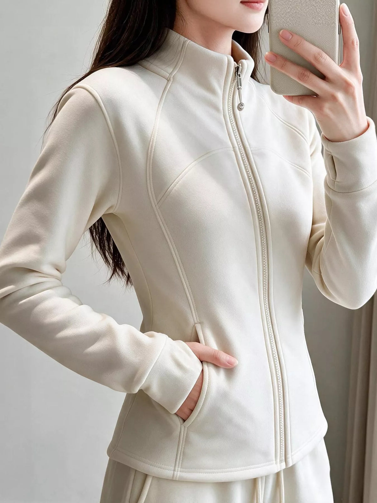 Slim-Fit Full-Zip Thermal Active Jacket