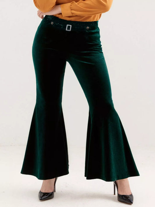 Velvet Flared Pants