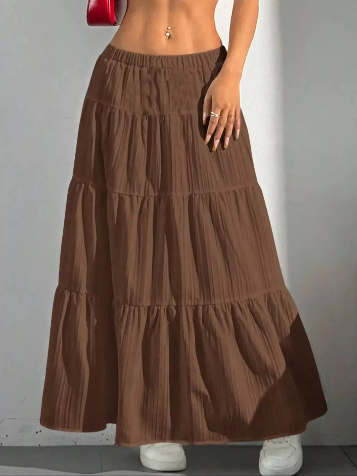 Tiered Maxi Skirt