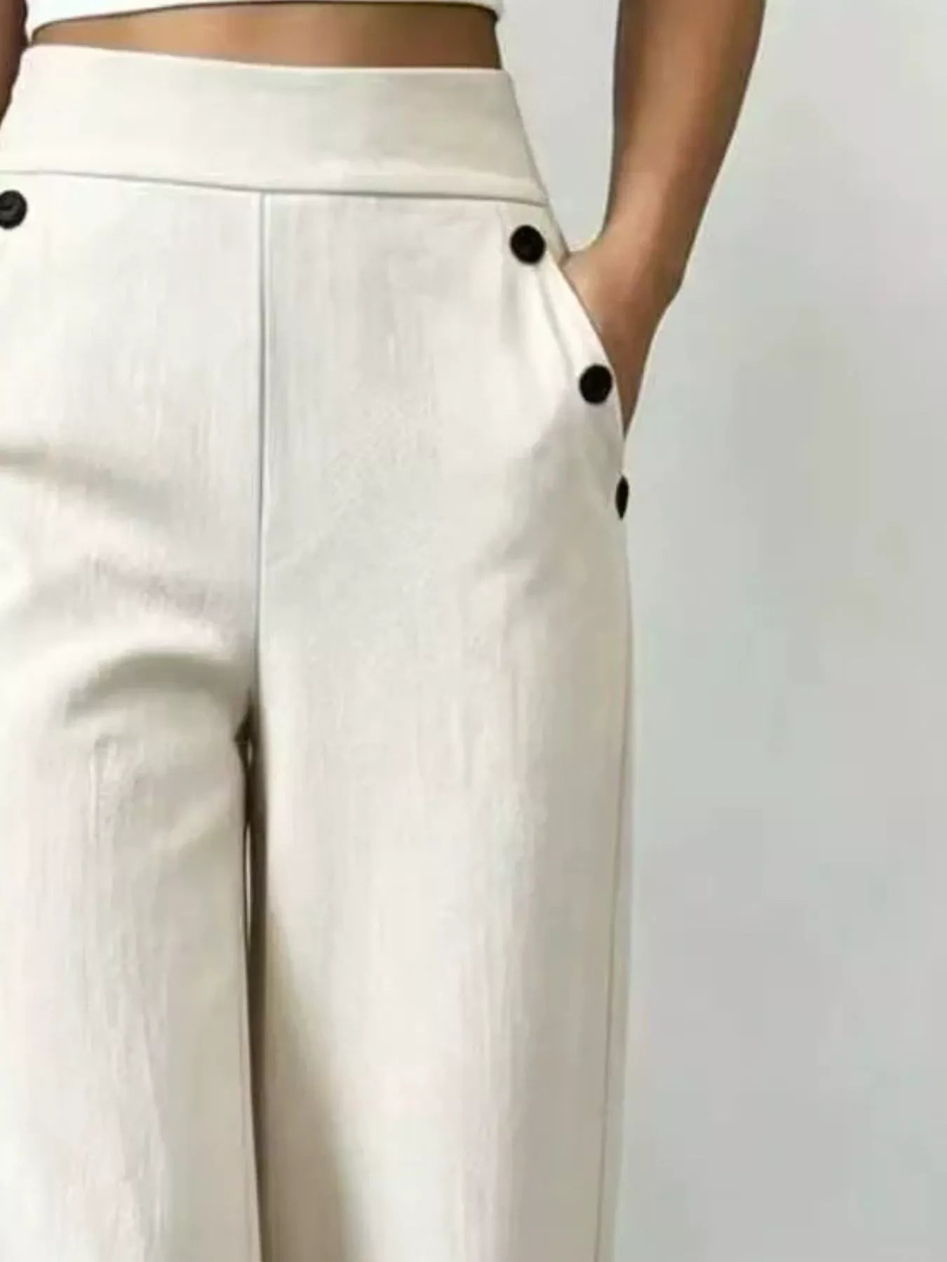 High-Waisted Wide-Leg Pants