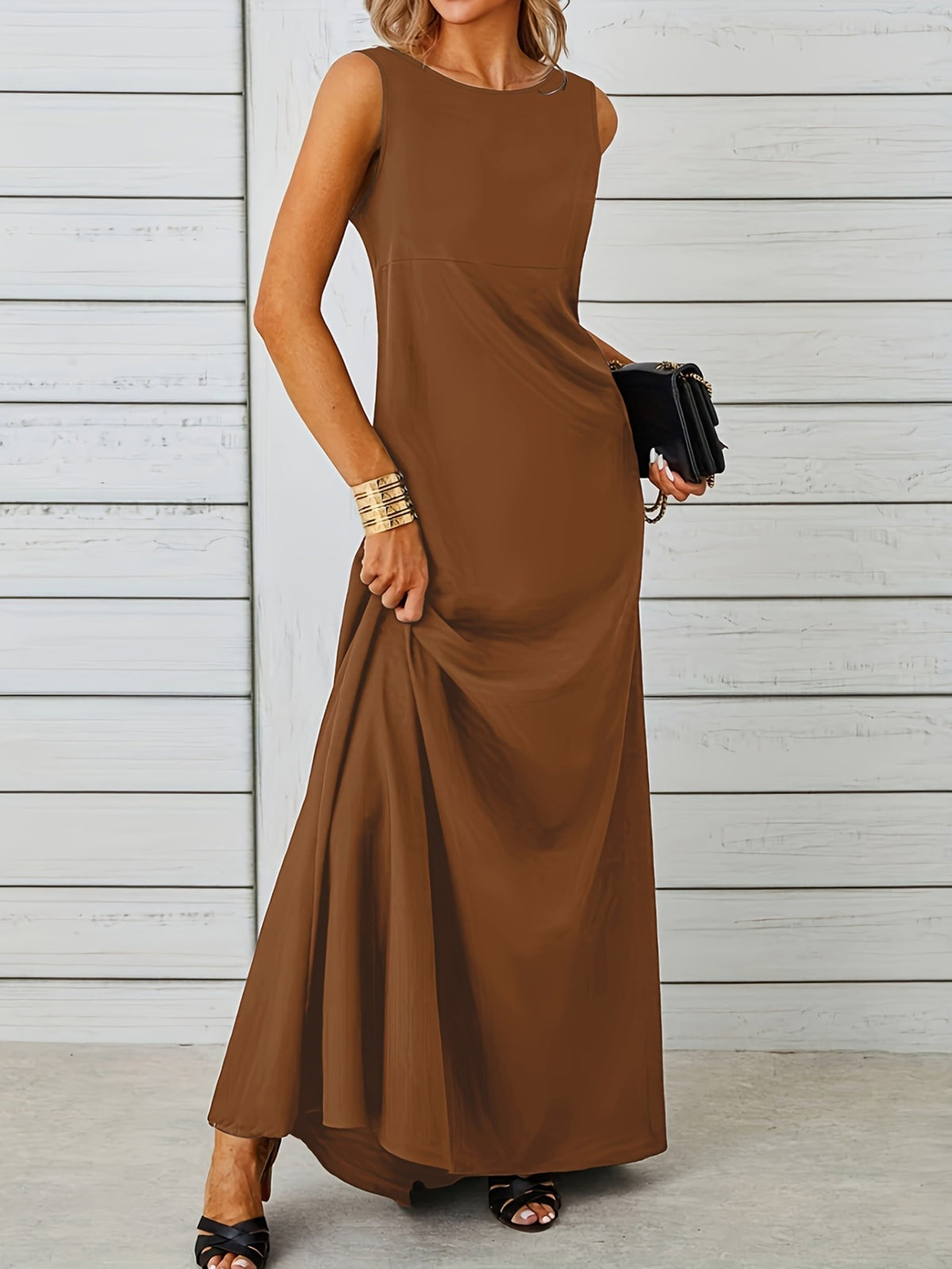 Sleeveless Flowy Maxi Dress