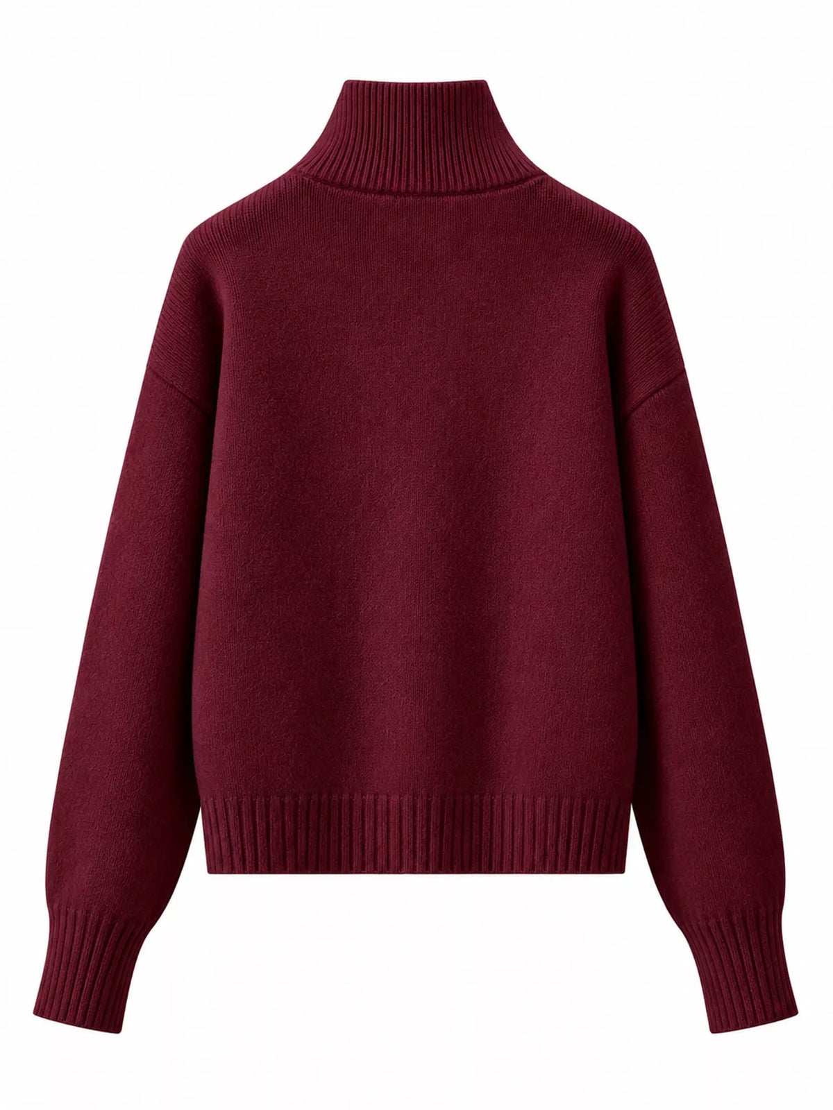 Turtleneck Zip-Up Cardigan