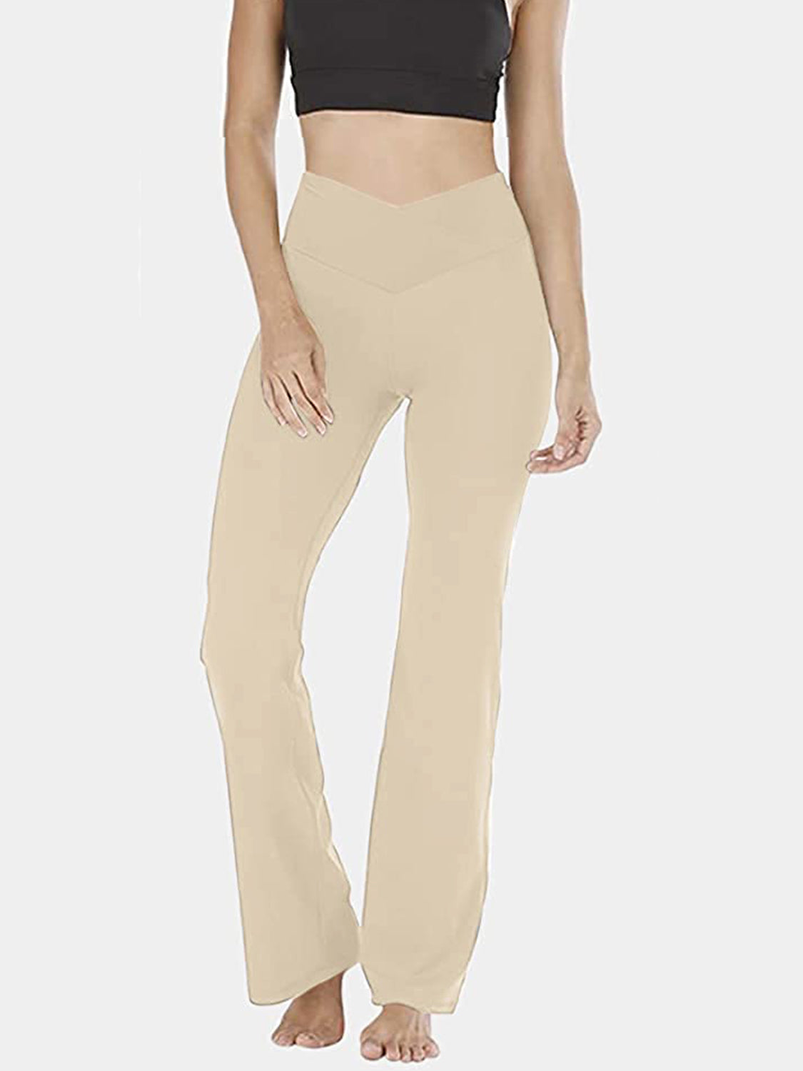 V-Waist Bootcut Pants
