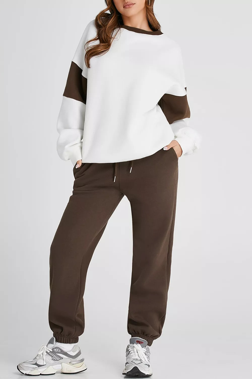 Drop Shoulder Sweatshirt and Joggers Set