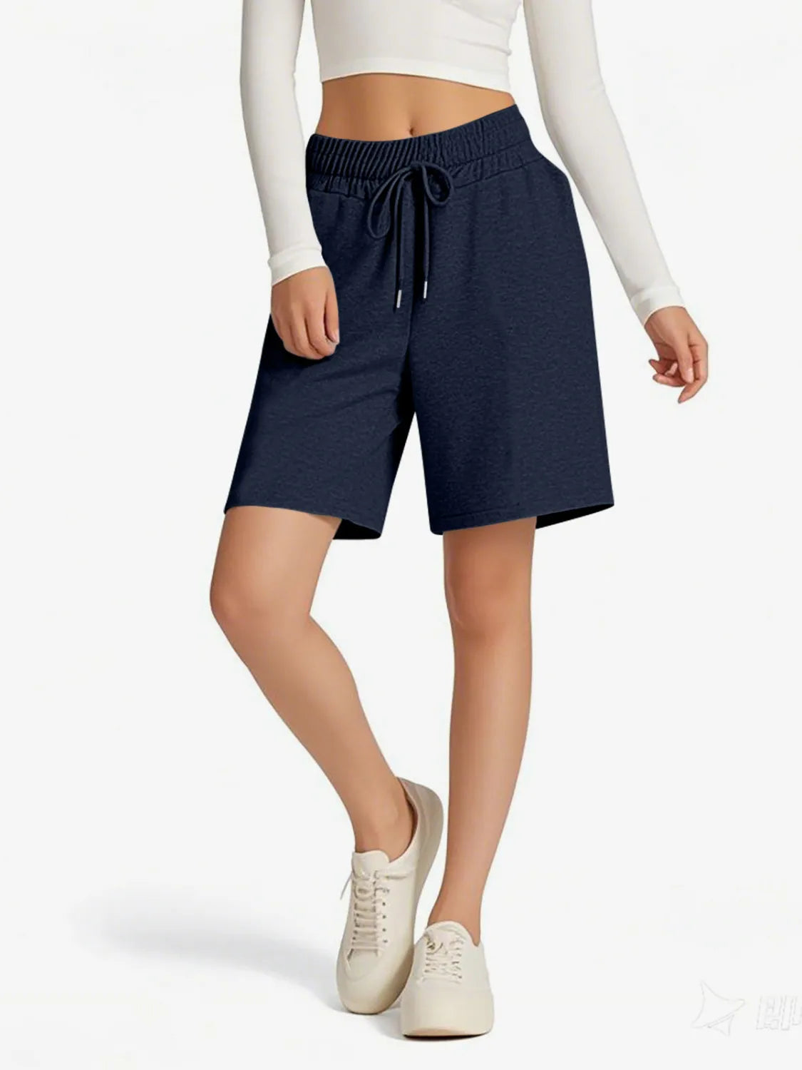Solid Color Shorts with Pockets