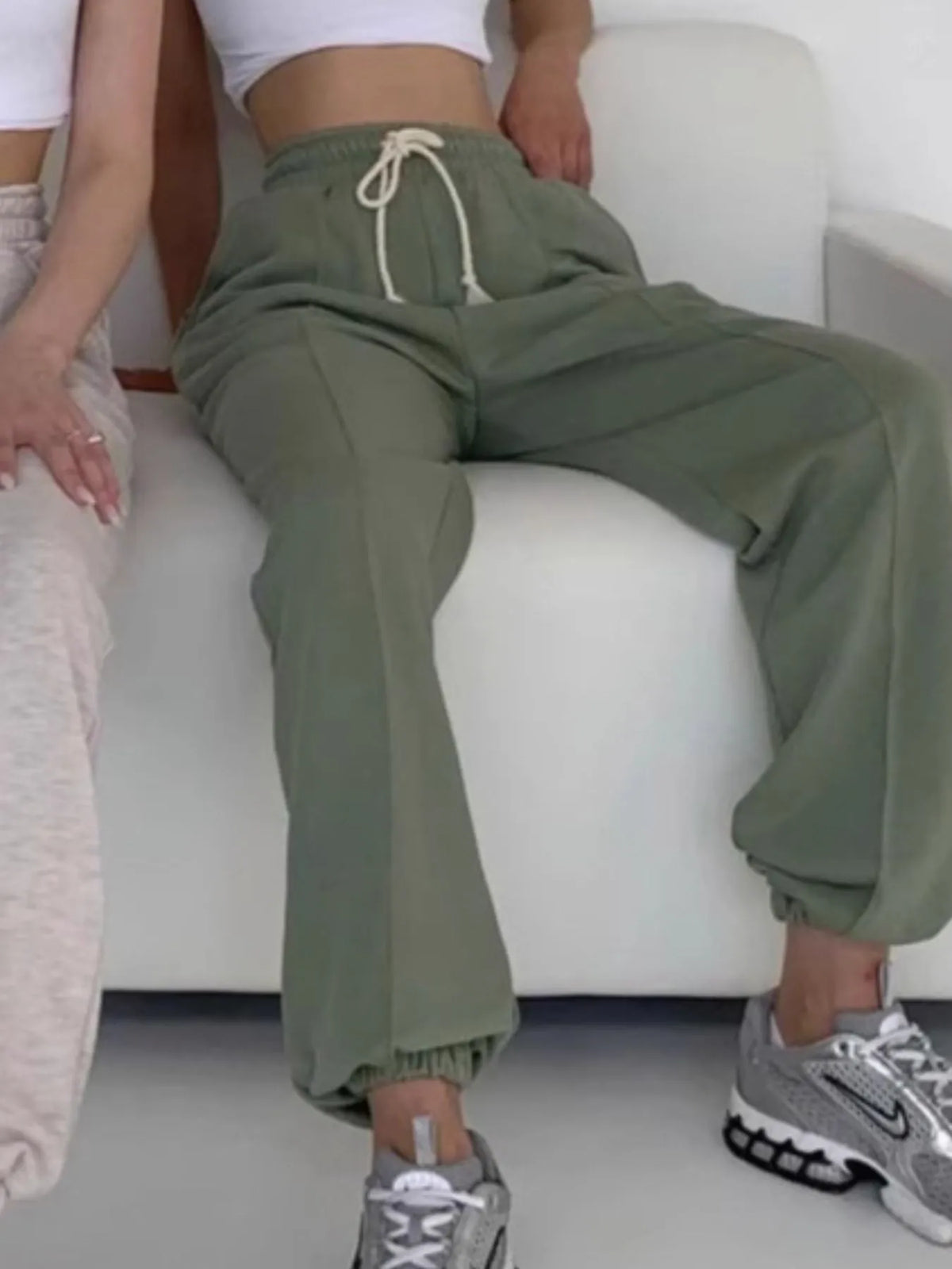 Drawstring Jogger Pants with Pockets