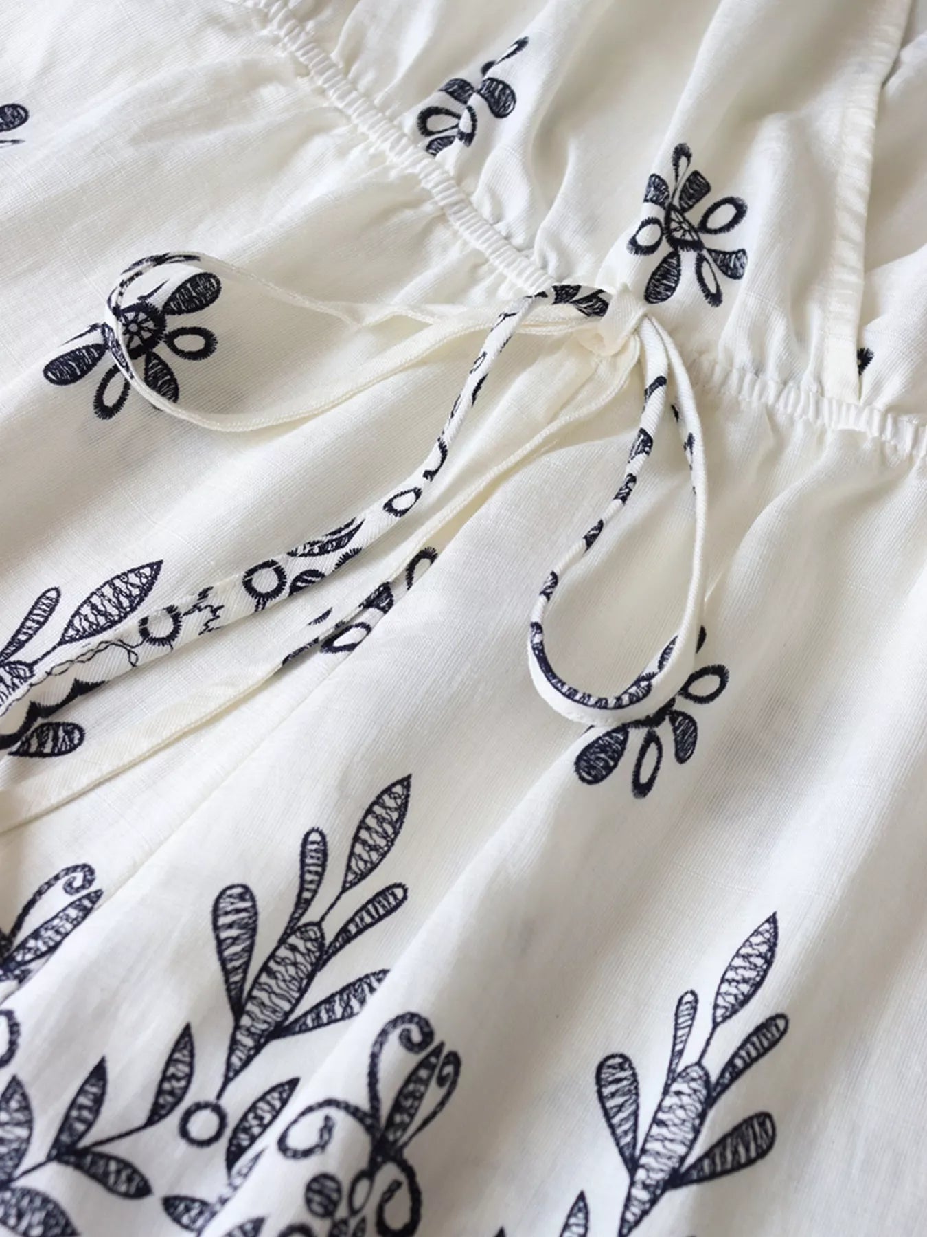 Surplice Half Sleeve Romper in White
