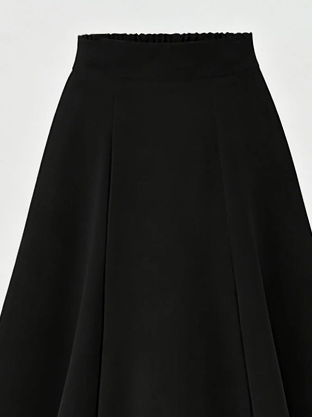 Pleated A-Line Midi Skirt