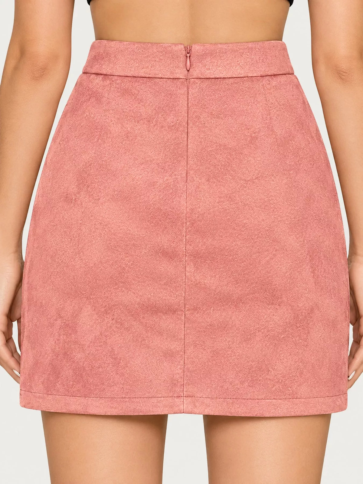 High-Waisted Slit Skirt