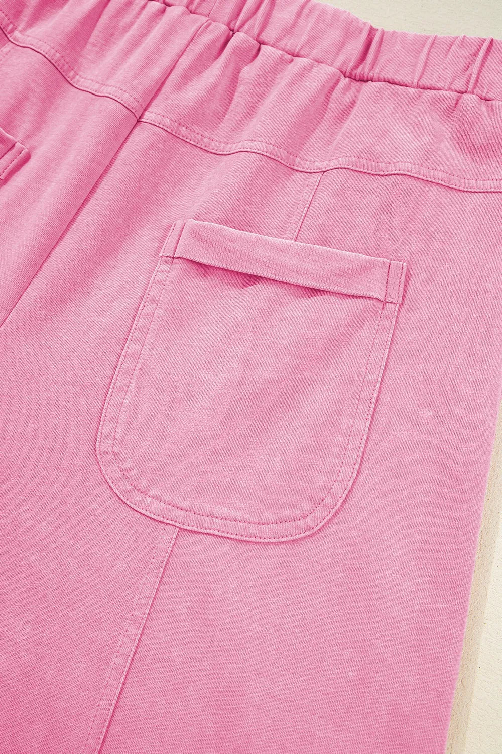 Mineral Wash High-Waist Wide Leg Cargo Pants