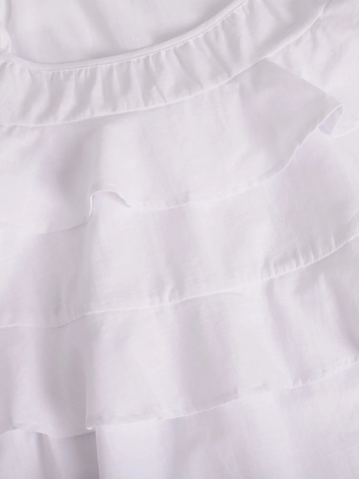 Ruffle Layered Tie-Shoulder Cami Dress