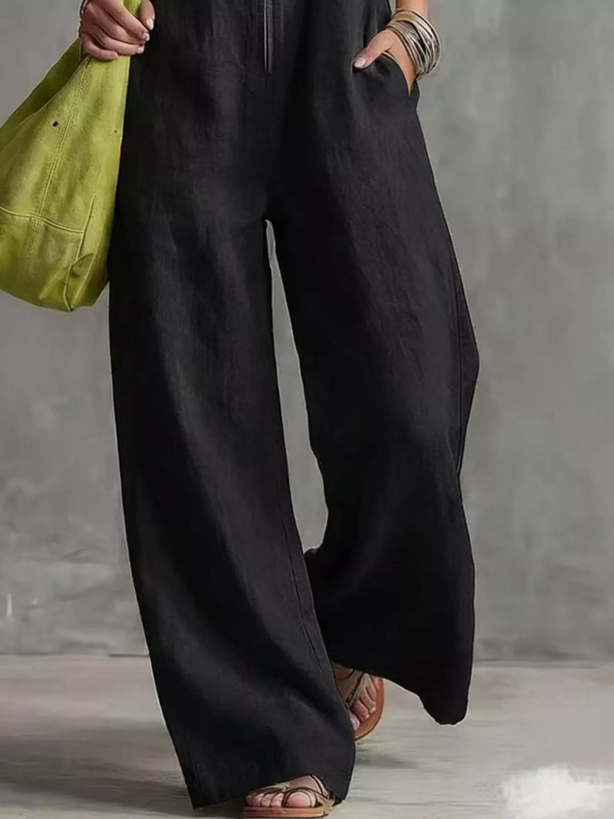 Zip Front Sleeveless Jumpsuit