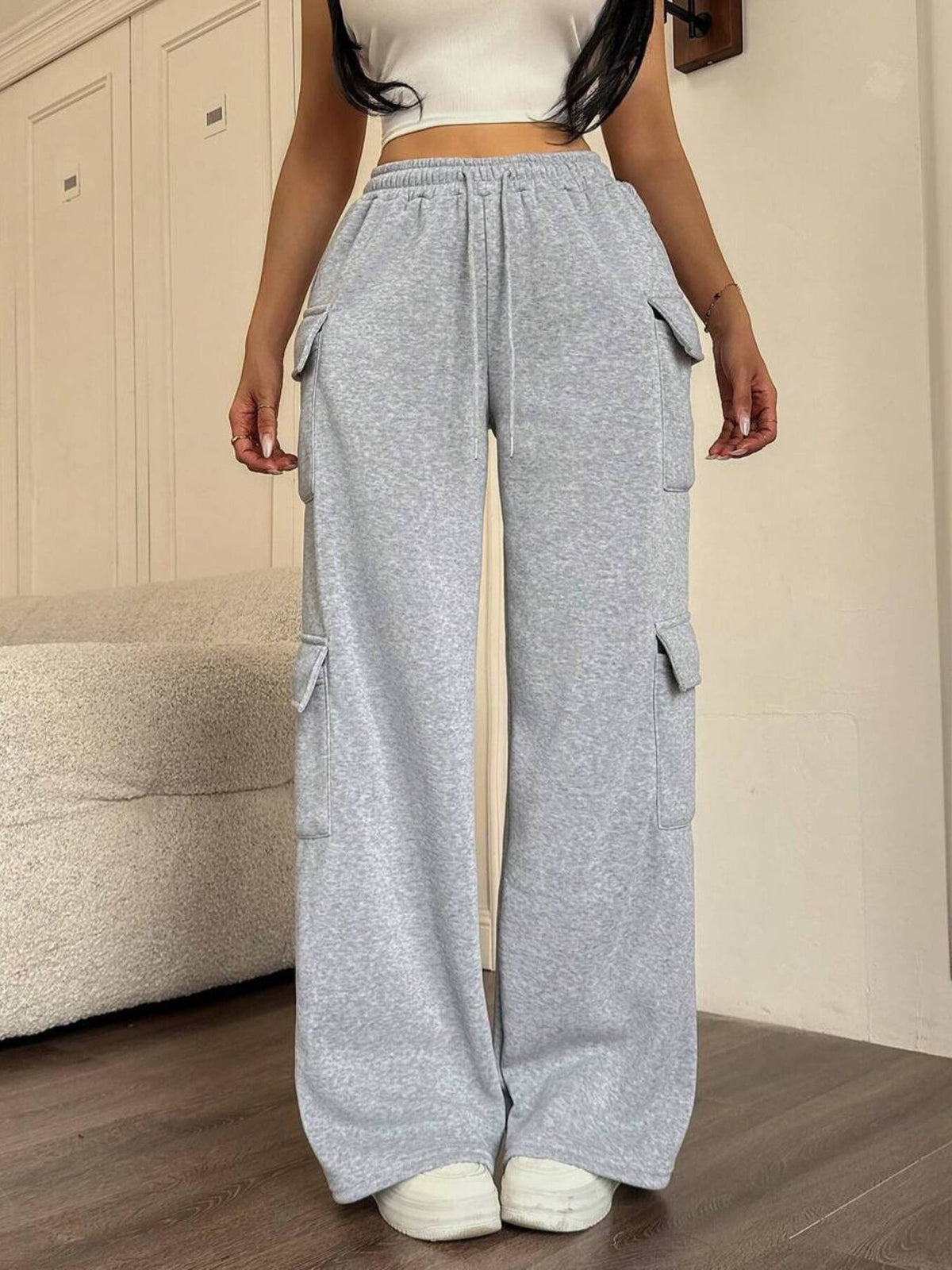 Drawstring Loose Fit Pants
