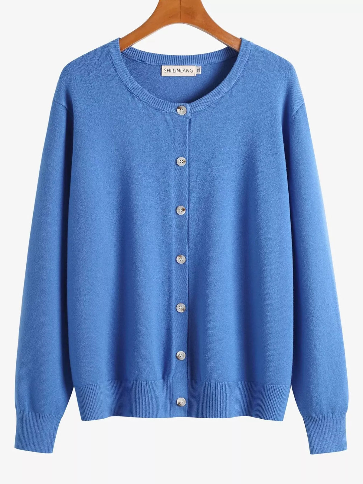 Button-Down Ribbed Knit Cardigan